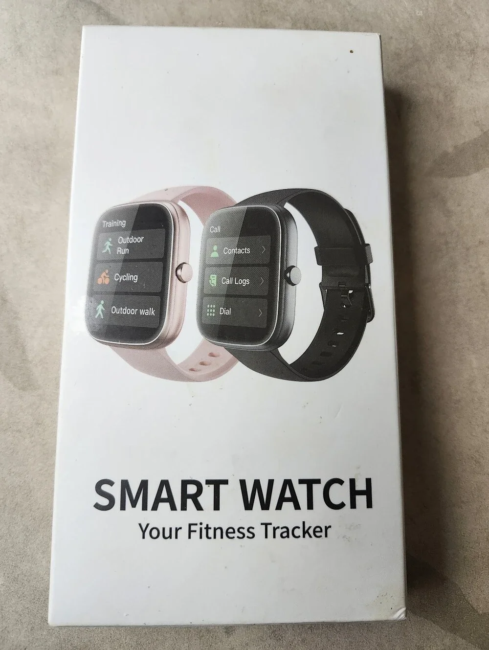 Smart Watch Fitness Tracker - Pink and Black